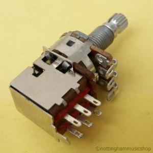 ELECTRIC GUITAR PUSH PULL SWITCH WITH 500K TYPE A POT POTENTIOMETER